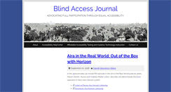 Desktop Screenshot of blindaccessjournal.com