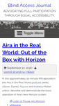 Mobile Screenshot of blindaccessjournal.com